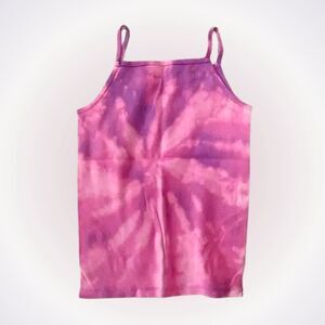 Dyes by MacKay Pink & Purple Tie-Dye Cami Tank | Sz YL